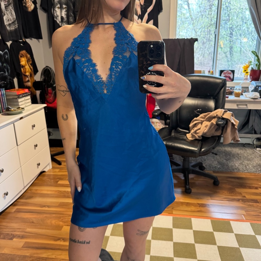 Victoria's Secret Blue Lace Dress